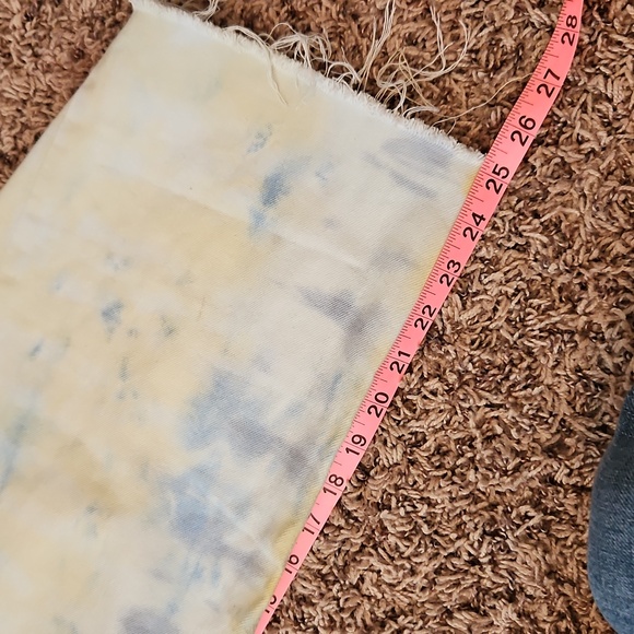 Etica | Tie Dye Crop Wide Leg Jeans| Pink, Yellow, Blue| W Sz. 27/28 | DESIGNER - Picture 8 of 10